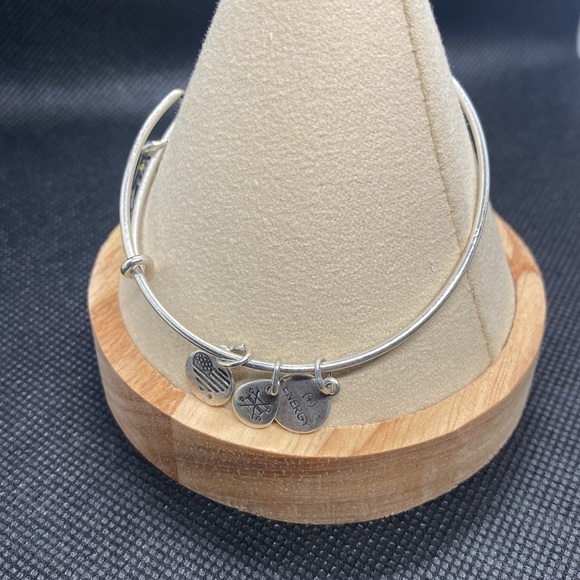 🌙ALEX AND ANI🌙Intuition Moon Oracle Charm Bangle Bracelet/Rafaelian Silver/EUC - Picture 7 of 8